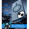 Vansdon Magnétique Coque pour iPhone 13 / iPhone 14 avec 1 Verre Trempé, Compatible avec MagSafe, Protection Contre Les Chutes d