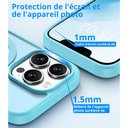 Vansdon Magnétique Coque pour iPhone 13 Pro Max avec 1 Verre Trempé, Compatible avec MagSafe, Protection Contre Les Chutes de qu