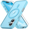 Vansdon Magnétique Coque pour iPhone 16 avec 1 Verre Trempé, Compatible avec MagSafe, Protection Contre Les Chutes de qualité Mi