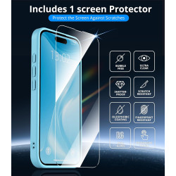 Vansdon Magnétique Coque pour iPhone 16 avec 1 Verre Trempé, Compatible avec MagSafe, Protection Contre Les Chutes de qualité Mi