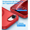 Vansdon Magnétique Coque pour iPhone 16e avec 1 Verre Trempé, Compatible avec MagSafe, Protection Contre Les Chutes de qualité M