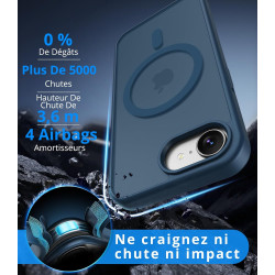 Vansdon Magnétique Coque pour iPhone 16e / iPhone 17e avec 1 Verre Trempé, Compatible avec MagSafe, Protection Contre Les Chutes