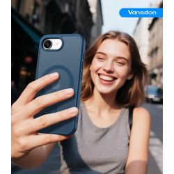 Vansdon Magnétique Coque pour iPhone 16e / iPhone 17e avec 1 Verre Trempé, Compatible avec MagSafe, Protection Contre Les Chutes