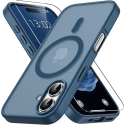 Vansdon Magnétique Coque pour iPhone 17 avec 1 Verre Trempé, Compatible avec MagSafe, Protection Contre Les Chutes de qualité Mi