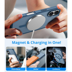 Vansdon Magnétique Coque pour iPhone 17 avec 1 Verre Trempé, Compatible avec MagSafe, Protection Contre Les Chutes de qualité Mi