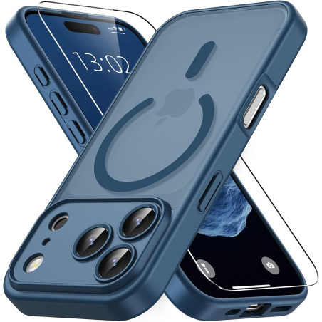 Vansdon Magnétique Coque pour iPhone 17 Pro avec 1 Verre Trempé, Compatible avec MagSafe, Protection Contre Les Chutes de qualit