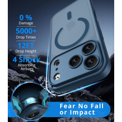 Vansdon Magnétique Coque pour iPhone 17 Pro Max avec 1 Verre Trempé, Compatible avec MagSafe, Protection Contre Les Chutes de qu