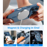 Vansdon Magnétique Coque pour iPhone 17 Pro Max avec 1 Verre Trempé, Compatible avec MagSafe, Protection Contre Les Chutes de qu