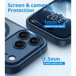 Vansdon Magnétique Coque pour iPhone 17 Pro Max avec 1 Verre Trempé, Compatible avec MagSafe, Protection Contre Les Chutes de qu