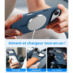 Vansdon Magnétique Coque pour iPhone Air avec 1 Verre Trempé, Compatible avec MagSafe, Protection Contre Les Chutes de qualité M