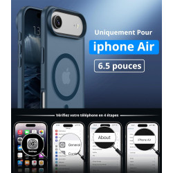 Vansdon Magnétique Coque pour iPhone Air avec 1 Verre Trempé, Compatible avec MagSafe, Protection Contre Les Chutes de qualité M