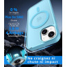 Vansdon Magnétique Coque pour iPhone 13 / iPhone 14 avec 1 Verre Trempé, Compatible avec MagSafe, Protection Contre Les Chutes d