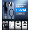 Vansdon Magnétique Coque pour iPhone 13/14 avec 1 Verre Trempé, Compatible avec MagSafe, Protection Contre Les Chutes de qualité