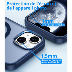 Vansdon Magnétique Coque pour iPhone 13/14 avec 1 Verre Trempé, Compatible avec MagSafe, Protection Contre Les Chutes de qualité