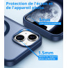 Vansdon Magnétique Coque pour iPhone 13/14 avec 1 Verre Trempé, Compatible avec MagSafe, Protection Contre Les Chutes de qualité