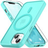 Vansdon Magnétique Coque pour iPhone 13 / iPhone 14 avec 1 Verre Trempé, Compatible avec MagSafe, Protection Contre Les Chutes d