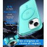 Vansdon Magnétique Coque pour iPhone 13 / iPhone 14 avec 1 Verre Trempé, Compatible avec MagSafe, Protection Contre Les Chutes d
