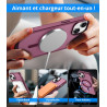Vansdon Magnétique Coque pour iPhone 13 / iPhone 14 avec 1 Verre Trempé, Compatible avec MagSafe, Protection Contre Les Chutes d