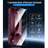 Vansdon Magnétique Coque pour iPhone 13 / iPhone 14 avec 1 Verre Trempé, Compatible avec MagSafe, Protection Contre Les Chutes d