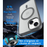 Vansdon Magnétique Coque pour iPhone 13 / iPhone 14 avec 1 Verre Trempé, Compatible avec MagSafe, Protection Contre Les Chutes d