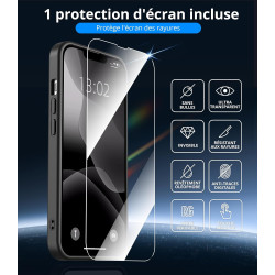 Vansdon Magnétique Coque pour iPhone 13 / iPhone 14 avec 1 Verre Trempé, Compatible avec MagSafe, Protection Contre Les Chutes d