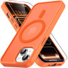 Vansdon magnétique coque pour iphone 13 / iphone 14 avec 1 verre trempé, compatible avec magsafe, protection contre les chutes d