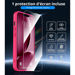Vansdon Magnétique Coque pour iPhone 13 / iPhone 14 avec 1 Verre Trempé, Compatible avec MagSafe, Protection Contre Les Chutes d