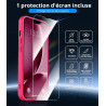 Vansdon Magnétique Coque pour iPhone 13 / iPhone 14 avec 1 Verre Trempé, Compatible avec MagSafe, Protection Contre Les Chutes d