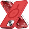 Vansdon Magnétique Coque pour iPhone 13 / iPhone 14 avec 1 Verre Trempé, Compatible avec MagSafe, Protection Contre Les Chutes d