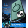 Vansdon Magnétique Coque pour iPhone 13 / iPhone 14 avec 1 Verre Trempé, Compatible avec MagSafe, Protection Contre Les Chutes d