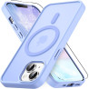 Vansdon Magnétique Coque pour iPhone 13 / iPhone 14 avec 1 Verre Trempé, Compatible avec MagSafe, Protection Contre Les Chutes d