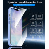 Vansdon Magnétique Coque pour iPhone 13 / iPhone 14 avec 1 Verre Trempé, Compatible avec MagSafe, Protection Contre Les Chutes d