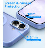 Vansdon Magnétique Coque pour iPhone 16 avec 1 Verre Trempé, Compatible avec MagSafe, Protection Contre Les Chutes de qualité Mi