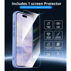 Vansdon Magnétique Coque pour iPhone 16 avec 1 Verre Trempé, Compatible avec MagSafe, Protection Contre Les Chutes de qualité Mi