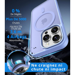 Vansdon Magnétique Coque pour iPhone 15 Pro avec 1 Verre Trempé, Compatible avec MagSafe, Protection Contre Les Chutes de qualit