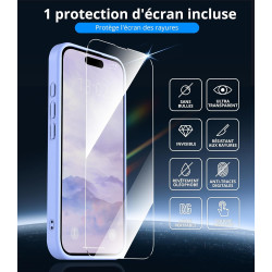 Vansdon Magnétique Coque pour iPhone 15 Pro avec 1 Verre Trempé, Compatible avec MagSafe, Protection Contre Les Chutes de qualit