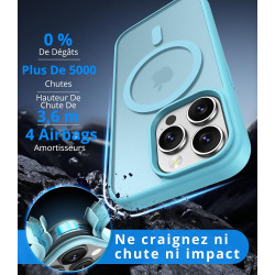 Vansdon Magnétique Coque pour iPhone 14 Pro avec 1 Verre Trempé, Compatible avec MagSafe, Protection Contre Les Chutes de qualit