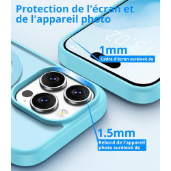 Vansdon Magnétique Coque pour iPhone 14 Pro avec 1 Verre Trempé, Compatible avec MagSafe, Protection Contre Les Chutes de qualit