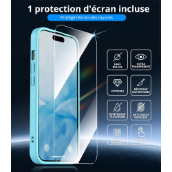 Vansdon Magnétique Coque pour iPhone 14 Pro avec 1 Verre Trempé, Compatible avec MagSafe, Protection Contre Les Chutes de qualit