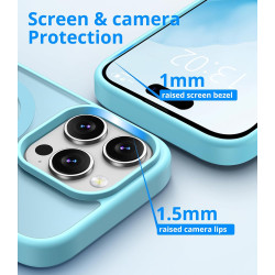 Vansdon Magnétique Coque pour iPhone 16 Pro avec 1 Verre Trempé, Compatible avec MagSafe, Protection Contre Les Chutes de qualit