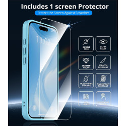 Vansdon Magnétique Coque pour iPhone 17 avec 1 Verre Trempé, Compatible avec MagSafe, Protection Contre Les Chutes de qualité Mi