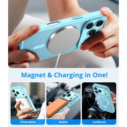 Vansdon Magnétique Coque pour iPhone 17 Pro avec 1 Verre Trempé, Compatible avec MagSafe, Protection Contre Les Chutes de qualit