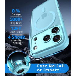 Vansdon Magnétique Coque pour iPhone 17 Pro Max avec 1 Verre Trempé, Compatible avec MagSafe, Protection Contre Les Chutes de qu