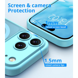 Vansdon Magnétique Coque pour iPhone 17 Pro Max avec 1 Verre Trempé, Compatible avec MagSafe, Protection Contre Les Chutes de qu