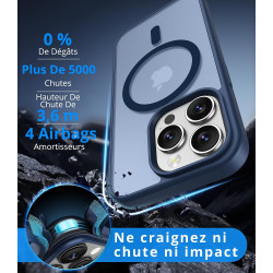 Vansdon Magnétique Coque pour iPhone 13 Pro Max avec 1 Verre Trempé, Compatible avec MagSafe, Protection Contre Les Chutes de qu
