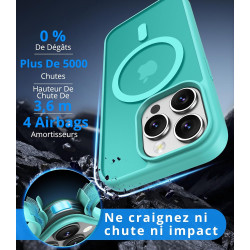 Vansdon Magnétique Coque pour iPhone 13 Pro Max avec 1 Verre Trempé, Compatible avec MagSafe, Protection Contre Les Chutes de qu