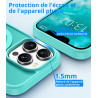 Vansdon Magnétique Coque pour iPhone 13 Pro Max avec 1 Verre Trempé, Compatible avec MagSafe, Protection Contre Les Chutes de qu