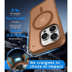 Vansdon Magnétique Coque pour iPhone 13 Pro Max avec 1 Verre Trempé, Compatible avec MagSafe, Protection Contre Les Chutes de qu