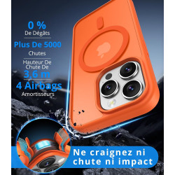 Vansdon magnétique coque pour iphone 13 pro max avec 1 verre trempé, compatible avec magsafe, protection contre les chutes de qu