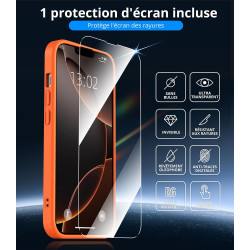 Vansdon magnétique coque pour iphone 13 pro max avec 1 verre trempé, compatible avec magsafe, protection contre les chutes de qu